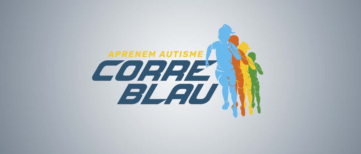 logotipo Correblau Aprenem Autisme